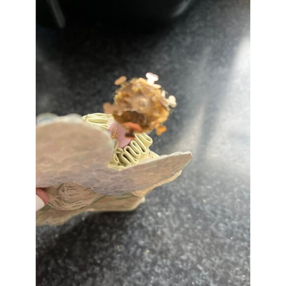 Vtg 1970's Detroit Artist Mary Ewald Christmas Ornament Angel Clothespin Doll - Picture 9 of 9